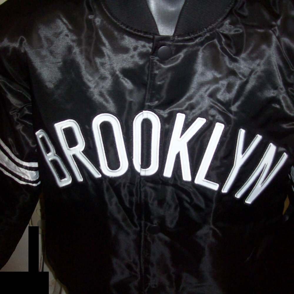 BROOKLYN NETS STARTER NBA SNAP DOWN BLACK LARGE - Picture 3 of 13